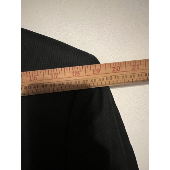 Mens Blazer Marc Anthony Size 44 Long Sport Coat Business Navy Blue Wool Blend N - Picture 4 of 16